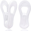 White Hanger Clips 50 Pack, Clothes Pins Finger Clip by TOFIIGREM
