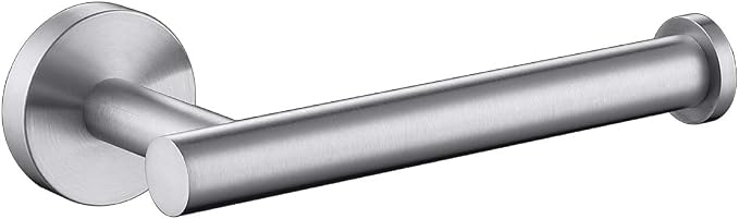 TASTOS Brushed Nickel Toilet Paper Holder SUS304 Stainless Steel, Modern Round by TASTOS
