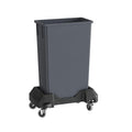23 Gallon Gray Slim Jim Trash Can by Krollen+Industrial