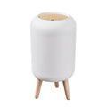 Trash Can With Lid for Bathroom, 2 Gallon/10 Liter Round Garbage Bin With Press by WanWanKa