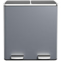 AthLike 60L Dual Trash Can, Stainless Steel Kitchen Garbage Can, Double by AthLikeforEveryone