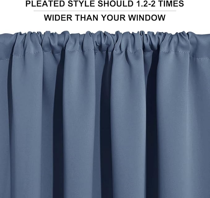 RYB HOME Blackout Curtains for Small Window - Image 6
