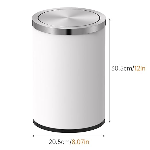 Mbillion Small Trash Can with Swing Lid 2.4 Gallons/9 Liter, Mini Trash Can - Image 4