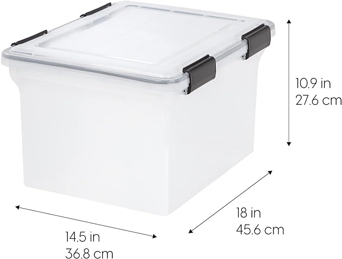 IRIS USA 32 Quart WEATHERPRO Plastic Storage Box - Image 5