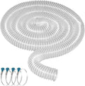 Qucship Heavy PVC Dust Hose, 2-1/2" x 10', Flexible PVC Fume Hose by Qucship
