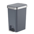 Small Bathroom Trash Can with Lid Soft Close, 10 Liter/2.6 Gallon Slim Garbage by Onlcuk