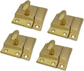QCAA Oval Turn Cabinet Latch, for Cupboard & Other Furniture, Brass Plated by QCAAHardware