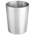 mDesign Round Metal Small 1.7 Gallon Recycle Trash Can Wastebasket, Garbage by mDesign