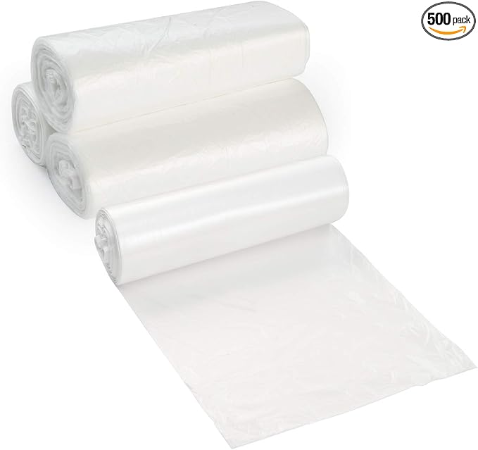 20-30 Gallon Clear Garbage Can Liners, Lightweight, 10 Microns by ProCure