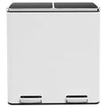 AthLike 60L Dual Trash Can, Stainless Steel Kitchen Garbage Can, Double by AthLikeforEveryone
