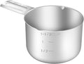 1PCS 1-1/2Cup Single Measuring Cup, Stainless Steel Measure Scoop, Metric and by BERYLER