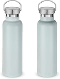 Neihepal 20 oz Insulated Water Bottles Bulk 2 Pack, Stainless Steel Double Wall by Neihepal