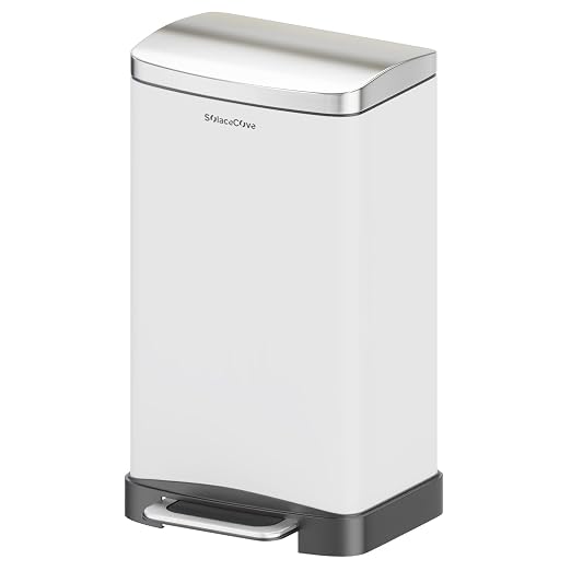30L/8 Gallon Stainless Steel Garbage Bin by SolaceCove