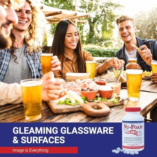 Nu-Foam Sanitizing Tablets for Bar Glassware – Superior Rinse Aid - Image 5
