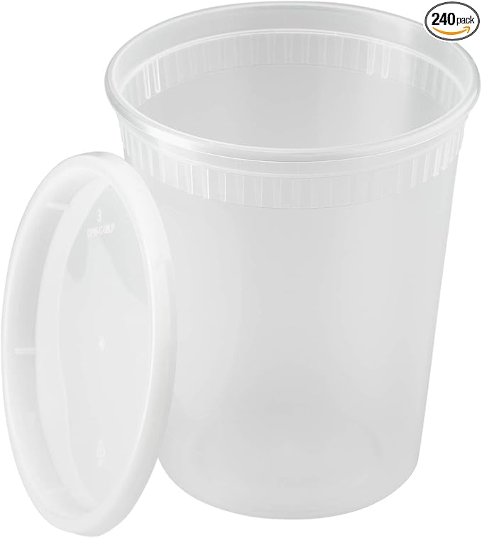 Karat Clear PP Injection Molded Round Deli Containers by Karat