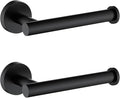 TASTOS Toilet Paper Holder SUS304 Stainless Steel Round Size Matte Black 2 Pack by TASTOS