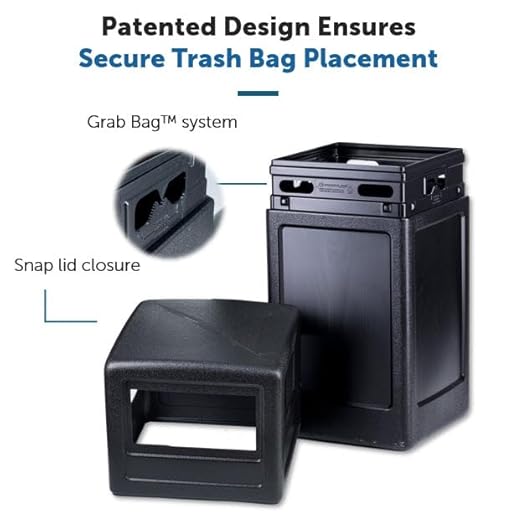 Commercial Zone-73290199 PolyTec 42 Gallon Square Waste Container - Image 2