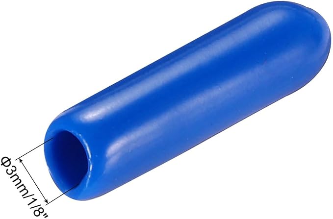 uxcell 20pcs Rubber End Caps 3mm ID Vinyl PVC Round Tube Bolt Cap Cover Screw - Image 3