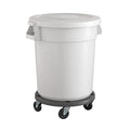 20 Gallon White Round Commercial Trash Can by Krollen+Industrial