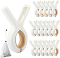 18 PCS Beach Towel Clip, Cloth Pins, Quilt Drying Clip, Plastic Clothespins by PAMISO