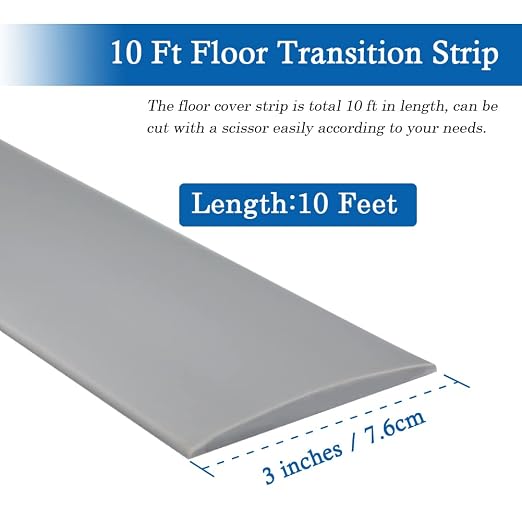 Floor Transition Strip Self Adhesive Floor Cover Strips Laminate 3" Wide Vinyl - Image 2