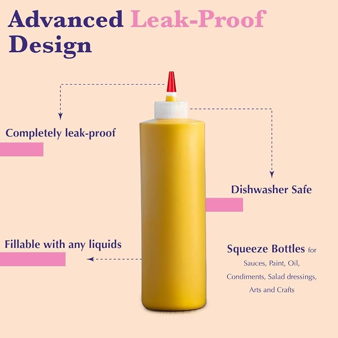 6-Pack Condiment Squeeze Bottles - Image 6