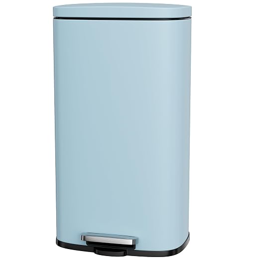 AthLike Trash Can, Stainless Steel Kitchen Garbage Can, Step Waste Bin by AthLikeforEveryone