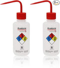 2pcs of Safety Wash Bottles, Vol.500ml 17oz, Acetone Wash Bottle, LDPE Material by LabvidaScientificCoLtd
