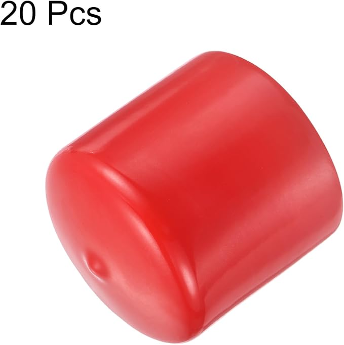uxcell 20pcs Rubber End Caps 46mm ID Vinyl Round Tube Bolt Cap Cover Thread - Image 2