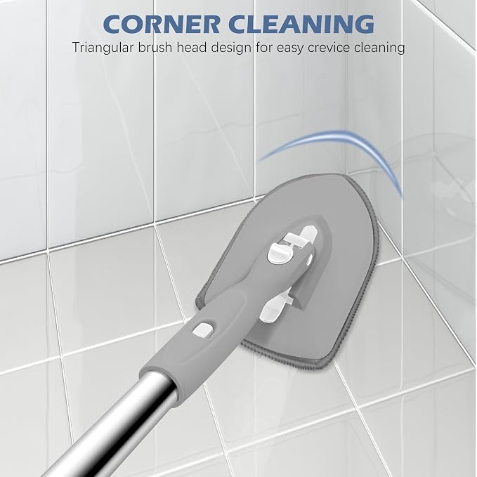 SetSail Floor Scrub Brush, 3-In-1 Tile Tub Floor Scrubber - Image 5