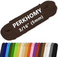 PerkHomy Cotton Rope 3/16" 100 ft Multi Purpose Utility Diamond Braided Cord by PerkHomy