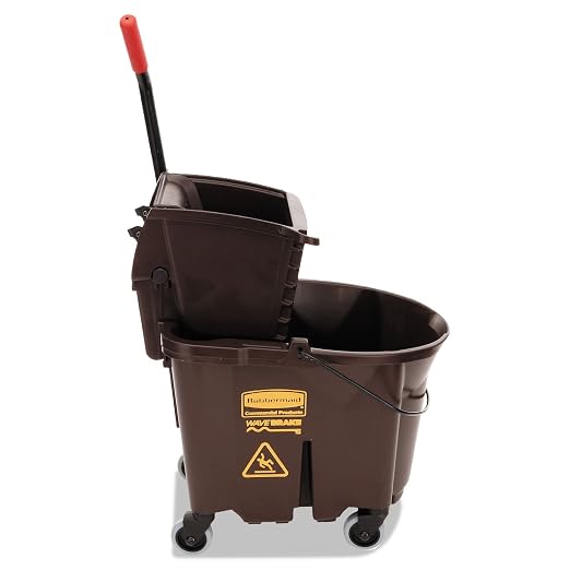 Rubbermaid Commercial Products WaveBrake 35 QT Side-Press Mop Bucket and - Image 2