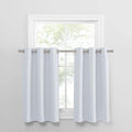PONY DANCE Greyish White Small Window Curtain Panels Room Darkening Curtain by PONYDANCE