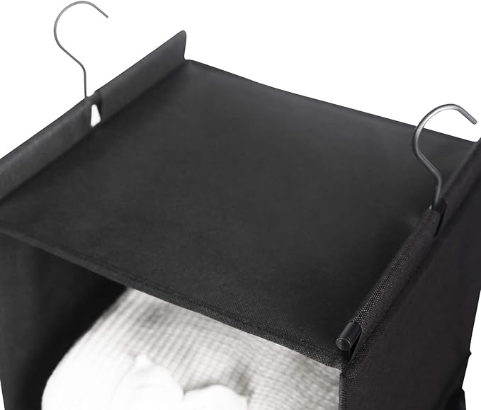 MAX Houser 4-Shelf Hanging Closet Organizer, Space Saver, Cloth Hanging Shelves - Image 5
