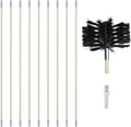 12 Feet Stove Pipe Clean Brush Extension Rods Flexible Fireplace Chimney Brush by Copgge