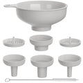Wide Mouth Kitchen Funnel, Food Grade Plastic Cooking Canning Funnel by BALIWELL