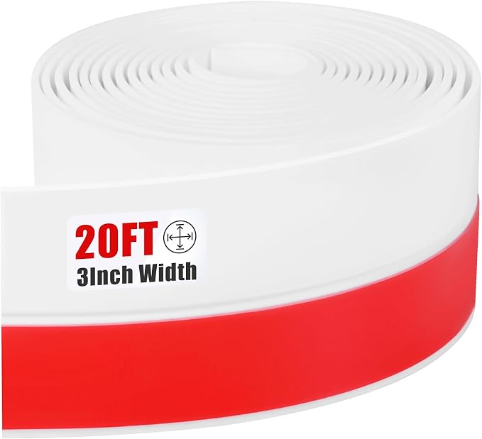 Draft Seal Tape for Doors and Windows 3 in x 20 Ft Silicone Weather Stripping by Kikerike