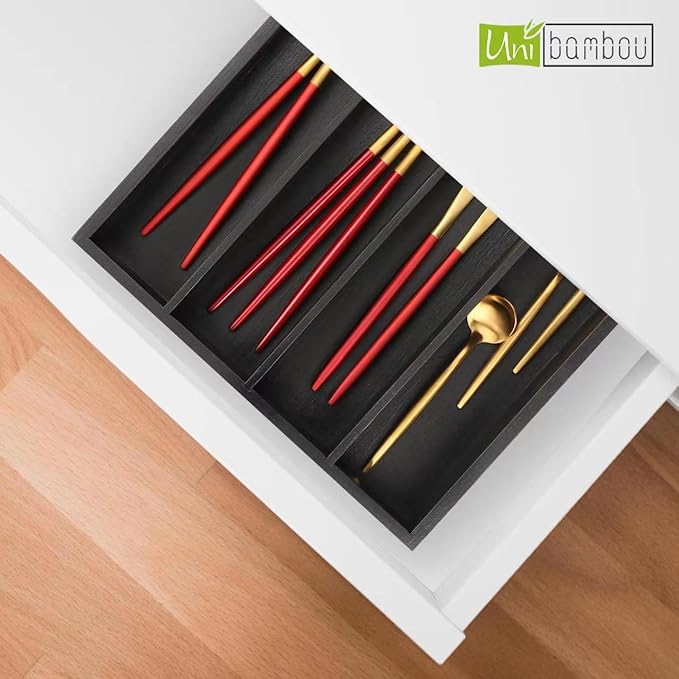 Bamboo Kitchen Drawer Organizer - Image 7