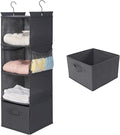 MAX Houser 4-Shelf Hanging Closet Organizer, Space Saver, Cloth Hanging Shelves by MAXHouser