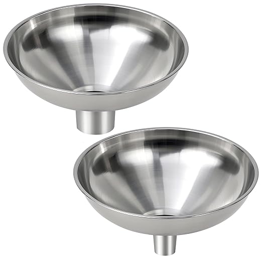 2 Pack Stainless Steel Kitchen Funnel Set by Unknown