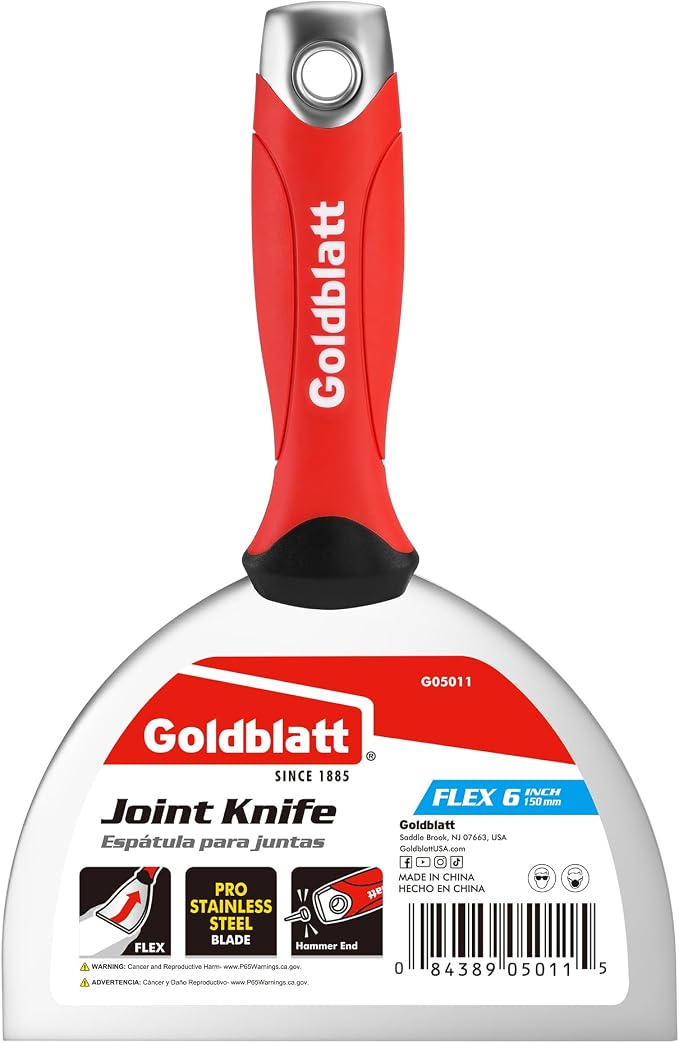Goldblatt 6" Putty Knife, Stainless Steel Scraping Paint, Putty Knife Scraper by GoldblattUSA
