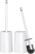 Toilet Brush & Holder Set, 2 Pack Toilet Brushes by Derloyo