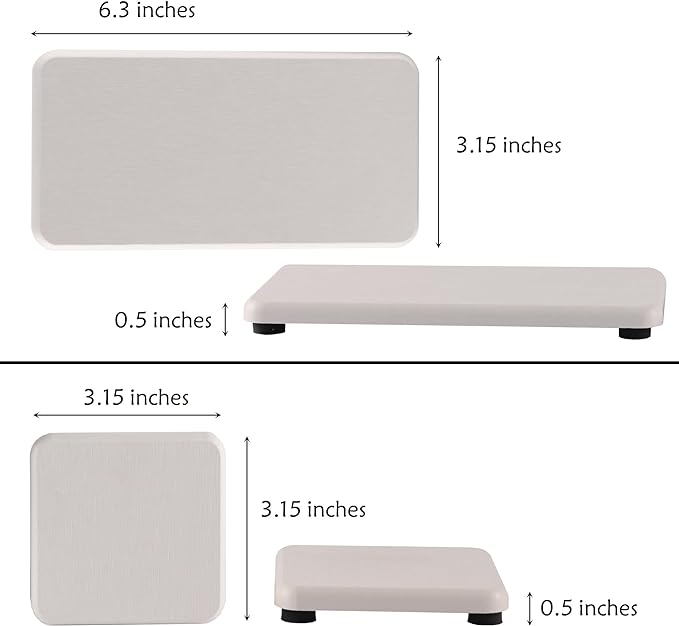 Set of 4 Water Absorbent Diatomite Coasters, Diatomaceous Earth Kitchen Soap - Image 5