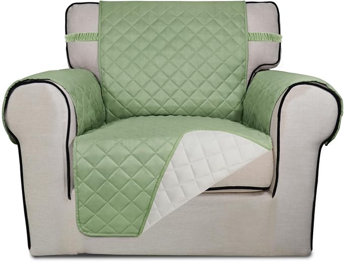 PureFit Reversible Quilted Sofa Cover, Water Resistant Slipcover Furniture by PureFit