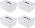 4-Pack 14.5 L Food Sealed Storage Container, Plastic Boxes by Bblina