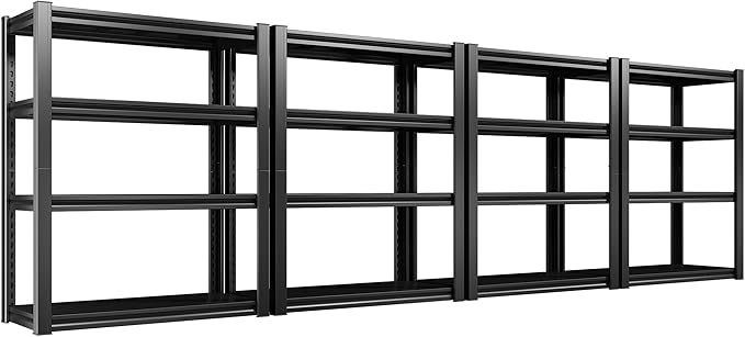 Raybee 40" W Garage Shelving Heavy Duty Storage Shelves 56.9" H Metal Shelving by Raybee