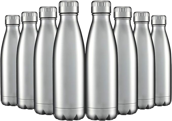 HASLE OUTFITTERS 17oz Stainless Steel Water Bottles Bulk, Vacuum Insulated by HASLEOUTFITTERS