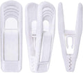 White Velvet Hangers Clips 40 PCS, Pants Hangers Velvet Clips Easily Add to by TOFIIGREM