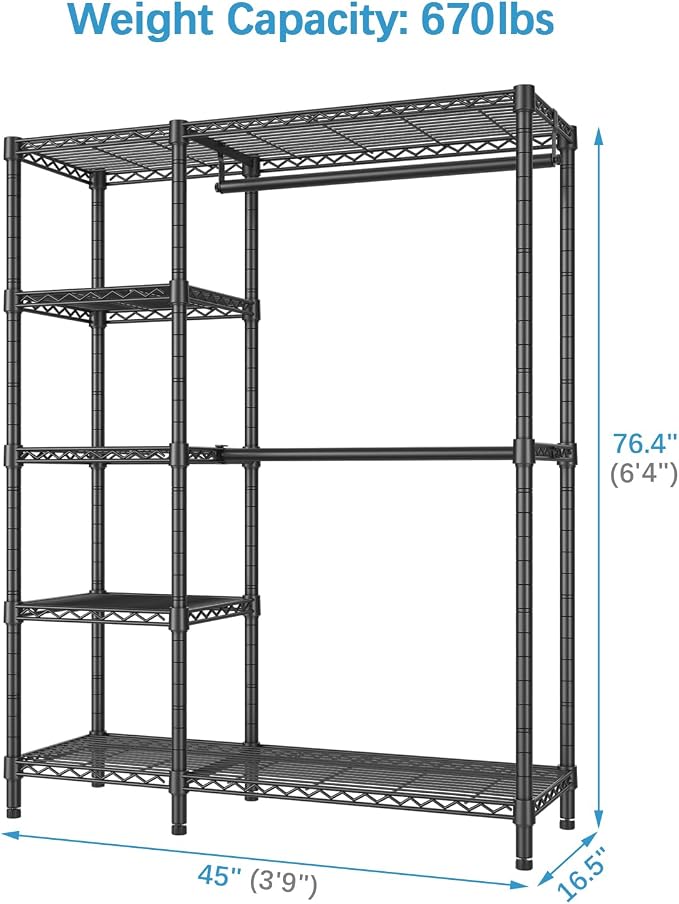 VIPEK V7 Garment Rack for Hanging Clothes Heavy Duty Clothes Rack - Image 5