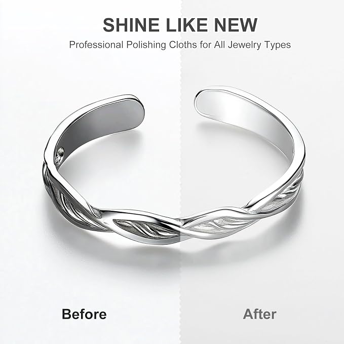 MECCANIXITY Jewelry Polishing Cloth 11.8x11.8 Inch Silver Polish Cleaning - Image 4